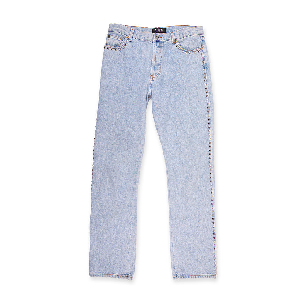 ABS DENIM STUDDED LINED JEANS