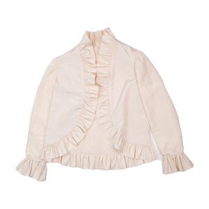 
                  
                    Load image into Gallery viewer, CREAM RUFFLE TOP
                  
                