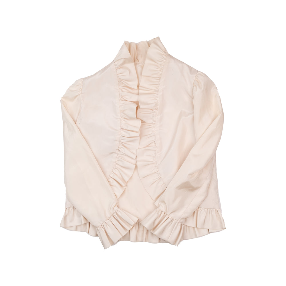
                  
                    Load image into Gallery viewer, CREAM RUFFLE TOP
                  
                