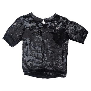 
                  
                    Load image into Gallery viewer, SEQUINED SHORT SLEEVE SHIRT
                  
                