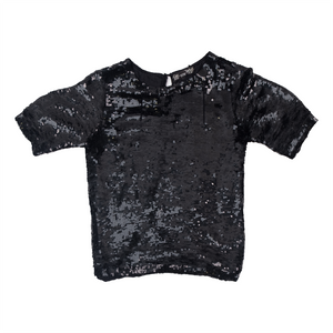 
                  
                    Load image into Gallery viewer, SEQUINED SHORT SLEEVE SHIRT
                  
                