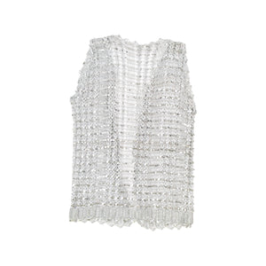 
                  
                    Load image into Gallery viewer, WOVEN SEQUINED VEST
                  
                