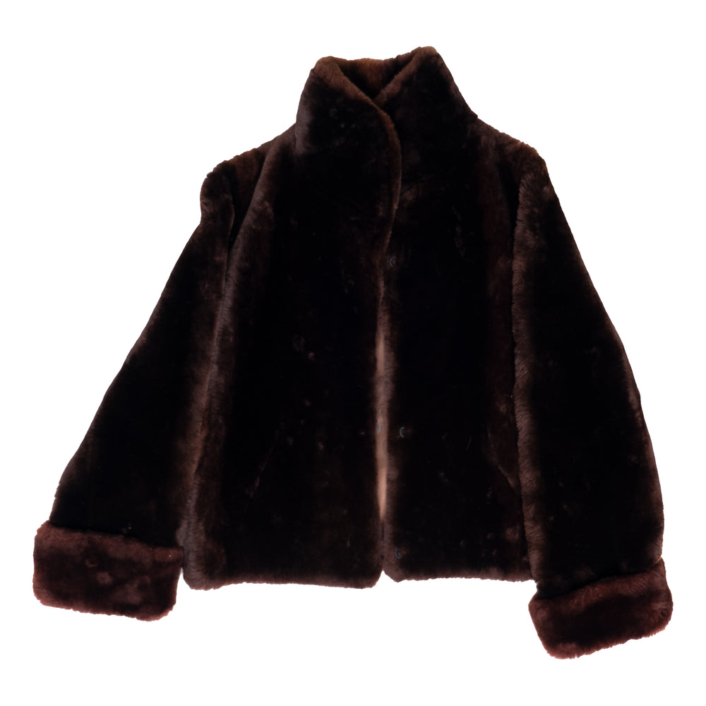
                  
                    Load image into Gallery viewer, THICK CROPPED FUR JACKET
                  
                