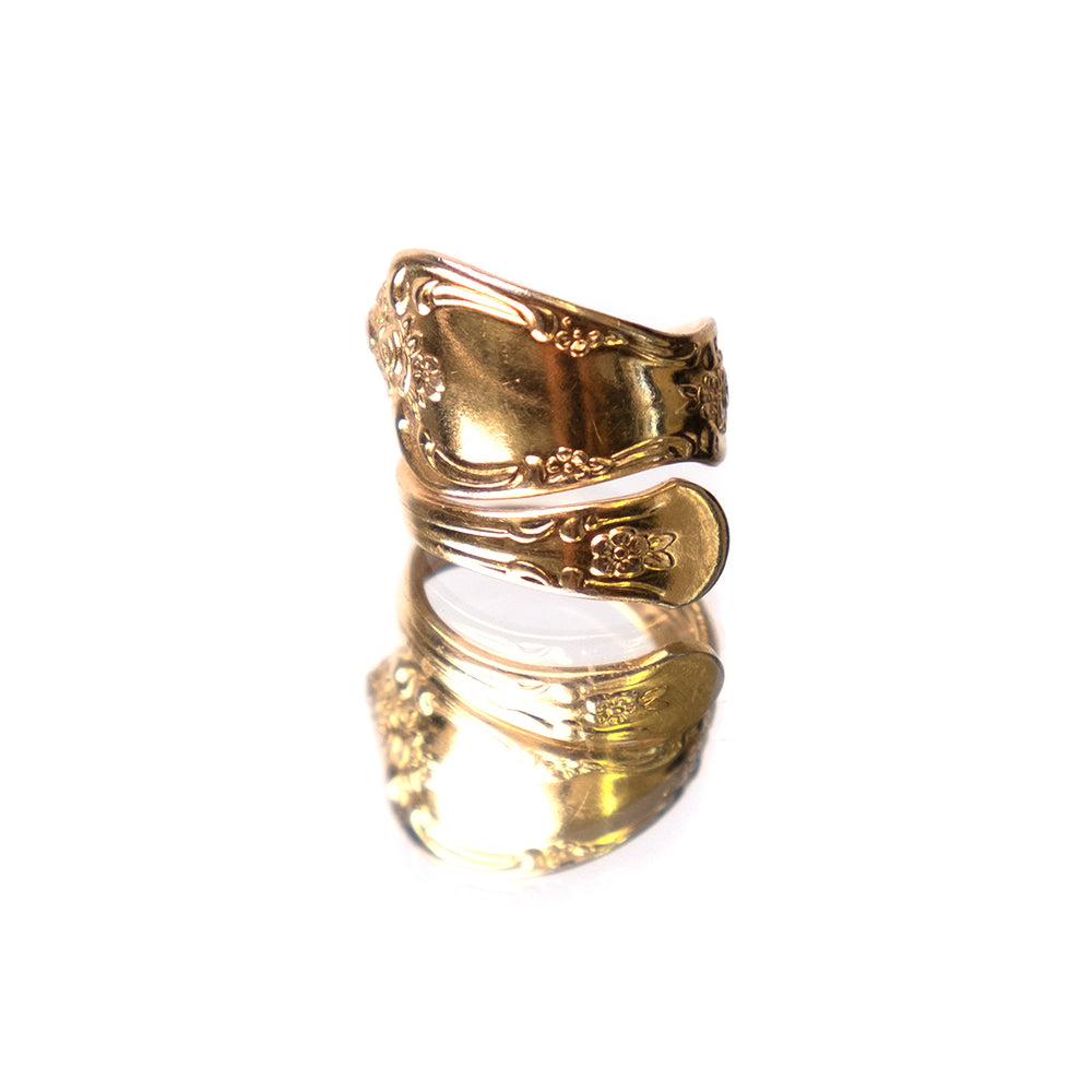 GOLD SPOON RING
