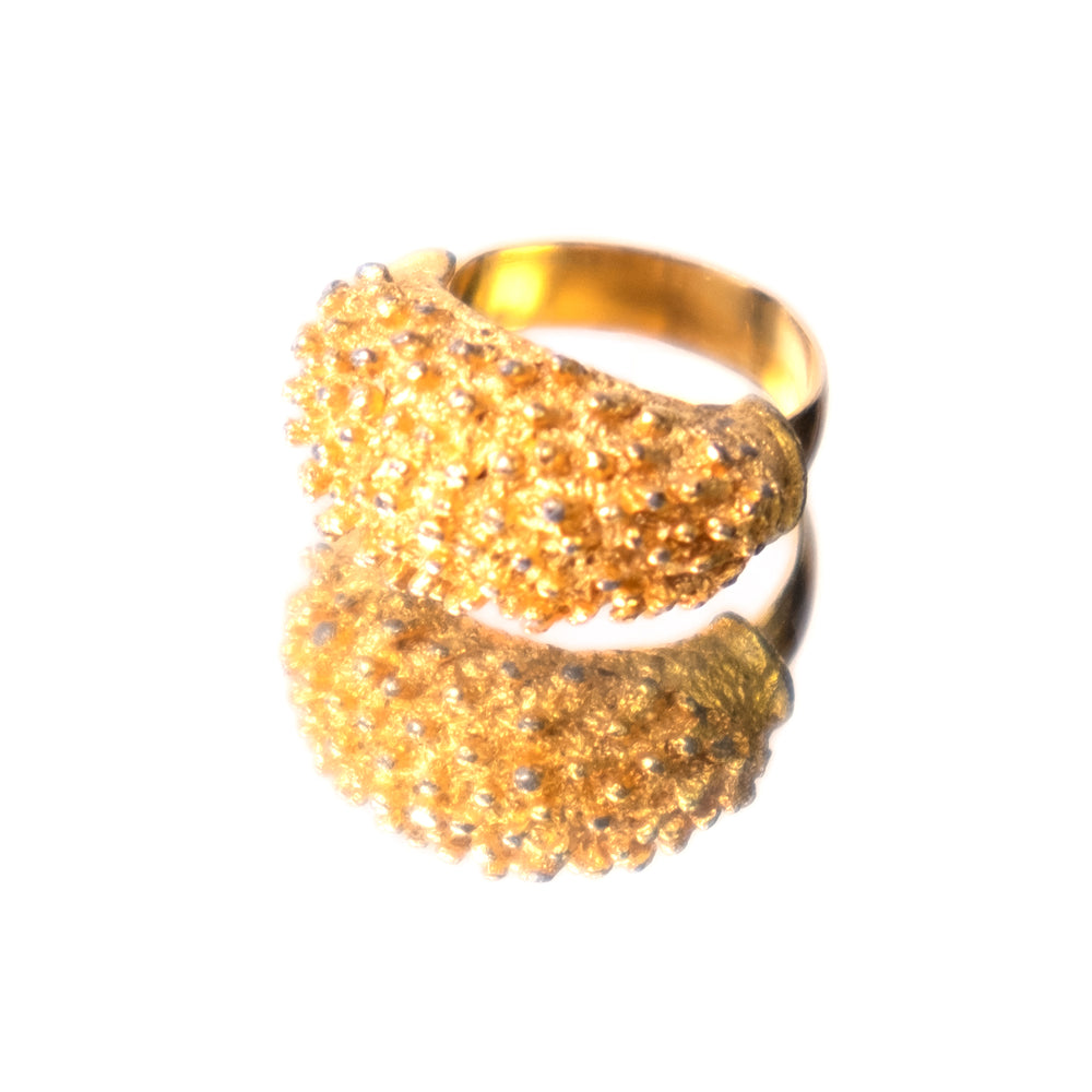 
                  
                    Load image into Gallery viewer, GOLD DOME SPIKE RING
                  
                
