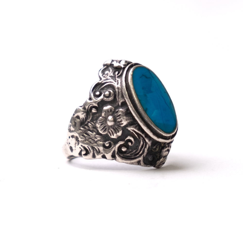 
                  
                    Load image into Gallery viewer, TURQUOISE SILVER RING
                  
                