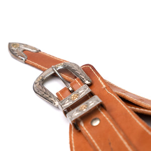 
                  
                    Load image into Gallery viewer, CHUNKY BELT WITH TASSELS AND THUNDERBIRD CONCHOS
                  
                