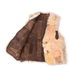 
                  
                    Load image into Gallery viewer, PATCHWORK SUEDE SHERPA VEST
                  
                