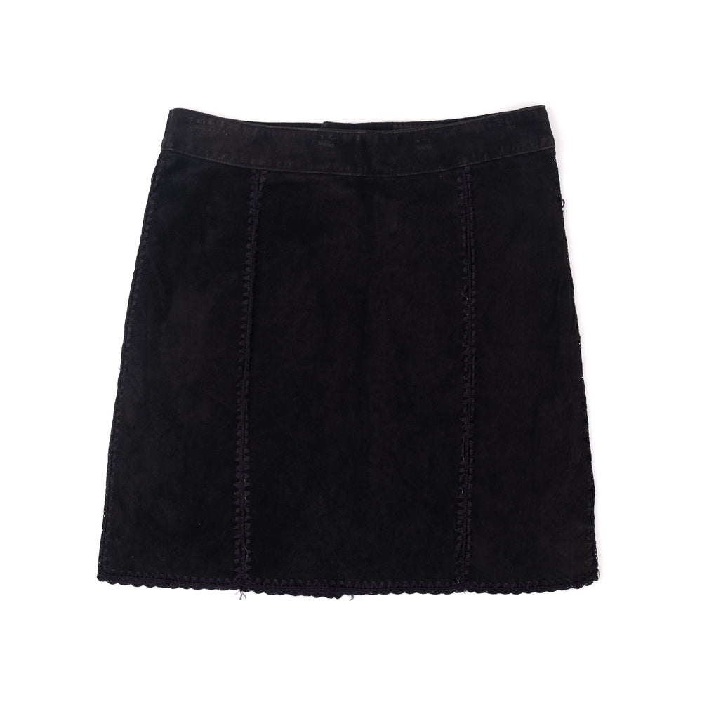 
                  
                    Load image into Gallery viewer, BLACK SUEDE MINI SKIRT
                  
                