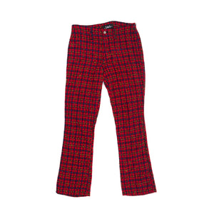 
                  
                    Load image into Gallery viewer, RED PLAID BELL BOTTOMS
                  
                
