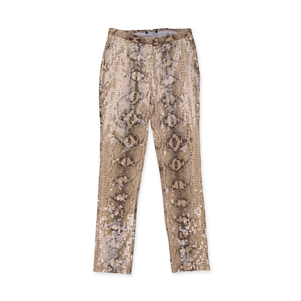 
                  
                    Load image into Gallery viewer, SNAKE SKIN SEQUIN PANTS
                  
                