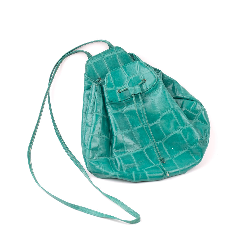
                  
                    Load image into Gallery viewer, GREEN GENUINE LEATHER BUCKET BAG
                  
                