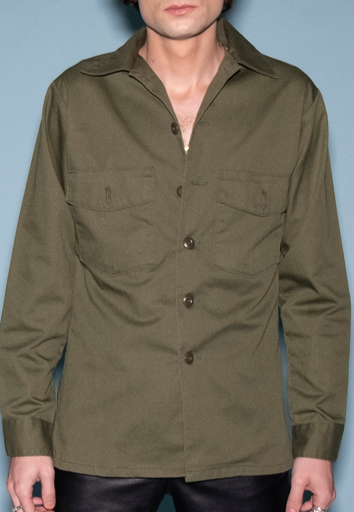 BUTTON-UP ARMY JACKET