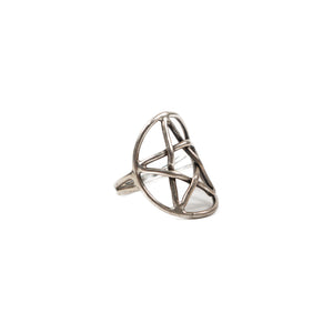 
                  
                    Load image into Gallery viewer, SILVER PENTAGRAM RING
                  
                