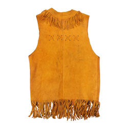 
                  
                    Load image into Gallery viewer, SUEDE FRINGED VEST
                  
                