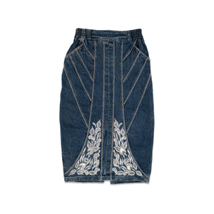 
                  
                    Load image into Gallery viewer, STUDDED ACID WASH SKIRT
                  
                