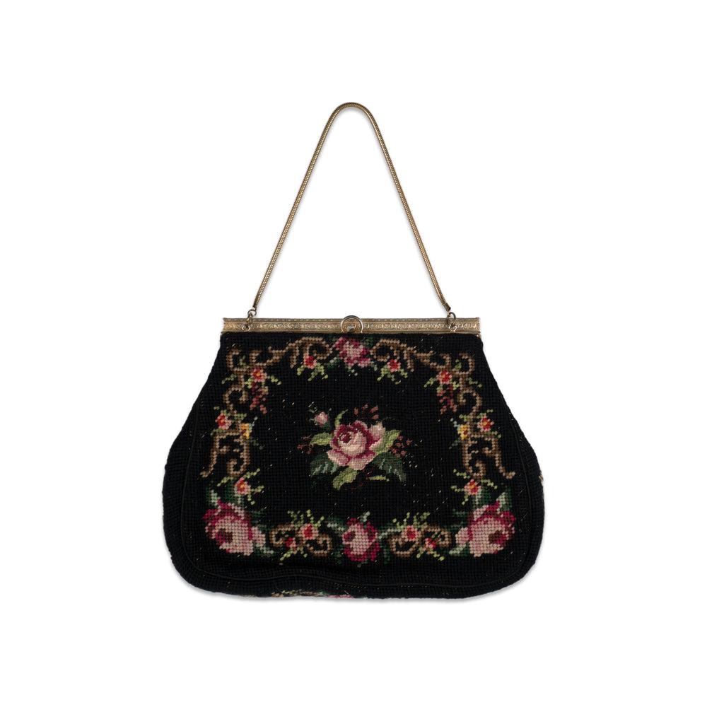 EMBROIDERED CLUTCH HAND BAG