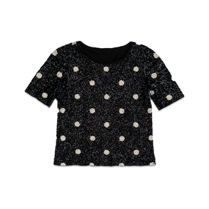 
                  
                    Load image into Gallery viewer, POLKA DOT SEQUIN TOP
                  
                