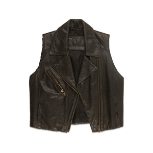 
                  
                    Load image into Gallery viewer, ANTI SOCIAL SOCIAL CLUB LEATHER VEST
                  
                