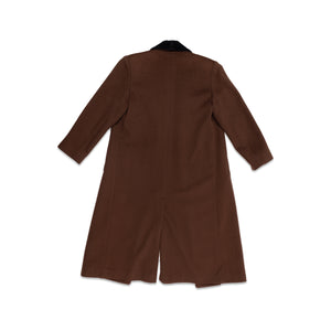 
                  
                    Load image into Gallery viewer, BROWN WOOL PEACOAT WITH VELVET COLLAR
                  
                