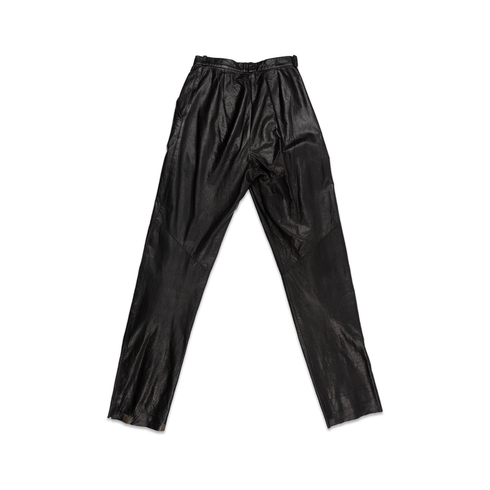 
                  
                    Load image into Gallery viewer, EREZ BLACK LEATHER PANTS
                  
                